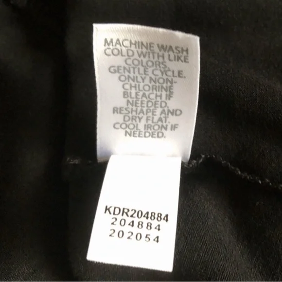 J Jill Wearever Perfect Black Floral Ballet Sleeve Dress Size 2X - Picture 15 of 16